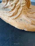 XL Italian Carved Terra Cotta Clay Rooster