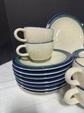 41-Piece Pfaltzgraff Ocean Breeze Stoneware China Set