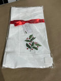 Williams Sonoma Holly Botanical Towels, Set of 2, Tags Still On
