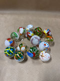 Lot Of Handpainted Small Christmas Ornaments