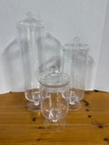Set Of 3 Apothecary Jars