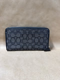 Coach Outlined Signature Accordion Zip Wallet