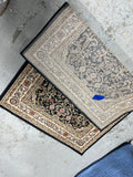 Black/Tan Carpet/Rug, 60"x40"