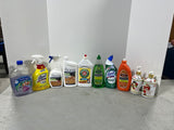 Cleaning Lot AA, Most bottles at least half full