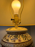 Asian Inspired Ceramic Birdhouse 3-Way Lamp (WORKS)
