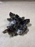 (A) Natural Smokey Quartz Cluster