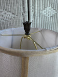 Pair of Ornate Metal, Resin & Marble Table Lamps (WORKS)