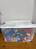 Tub Half Full Of Assorted Legos