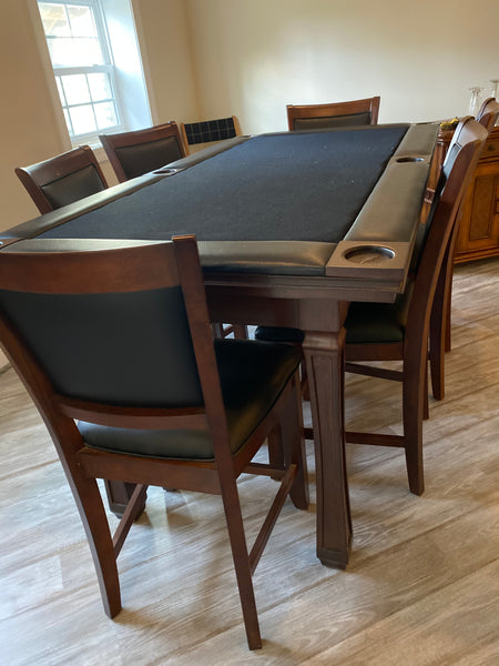 "American Heritage Billiards" Poker & Game Table with (6) Chairs