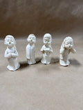 Set Of 4 Angel Boys Christmas Singing Choir