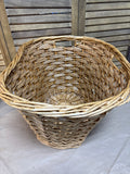 Large Basket with Cut Out Handles
