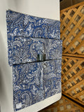 Ralph Lauren Blue Paisley Placemats, 12 pc