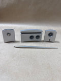 Modern Executive Desk Accessory Set - 4 Pieces