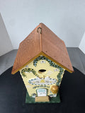 Heavenly Scent Flower Shop Hand Made Birdhouse with Back Door
