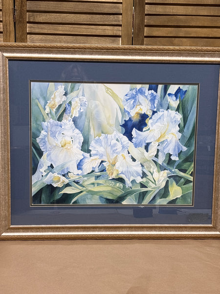 “Afternoon Iris” Print by Vernon; Signed