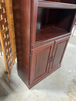 Particle Board Bookcase with Cabinet