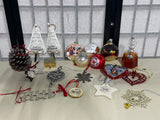 Christmas Ornament Lot, 19 pc