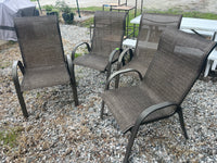 Set of 4 Stackable Patio Chairs