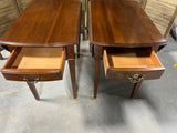 Knob Creek Drop Side End Tables with Drawer (2)