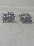 Tiffany & Company Sterling Ox & Bear Cuff Links