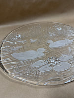 Woodland Ducks Footed Cake Platter