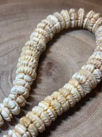 Carved Disc Beaded Necklace