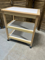 Tile Top Cart on Casters