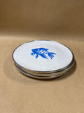 Nautical Melamine Style Salad Plates - Set Of 4