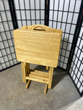 (4) TV Trays with Stand