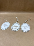 3 Piece Williamsburg United Methodist Church Ornaments / 2006-2007