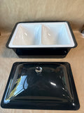 Blue Vintage Tasty Temp Double Compartment Acrylic Server