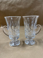 Pair Of Waterford Crystal Lismore Irish Coffee Glasses — Signed