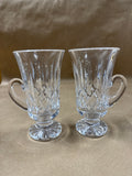 Pair Of Waterford Crystal Lismore Irish Coffee Glasses — Signed