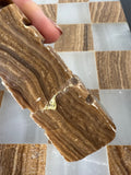 Carved Onyx Heavyweight Aztec Chess Set AS IS (READ DESCRIPTION CAREFULLY)