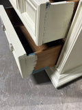 Cream Painted Nightstand with Two Drawers by Stanley