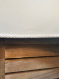 Pair of Tall White Washed Column Lamps