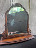 Berkey & Gay Vintage Wooden Tabletop Vanity Mirror