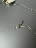 Long Necklace with Heavyweight Mixed Metals Asymmetric Moving Parts Pendant