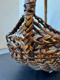 Primitive Style Dark Woven Basket