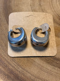 Sterling Hoop Earrings (Hollow)