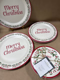 8 Piece Threshold Christmas Melamine Plates