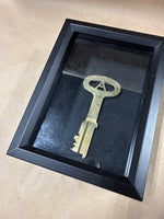 Folger Adam Co Prison Jail Cell Key In Shadow Box