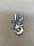 Sterling Cattail Pin