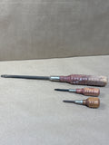 Vintage Wooden Handle Screwdrivers (3)