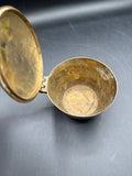 Brass And Wood Etched Silent Butler