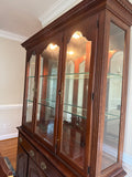 Pennsylvania House Lighted Two Piece China Hutch***HEAVY ITEM*** READ DETAILS ON PICK UP POLICY***