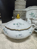 87-Piece Mitterteich Bavarian Green Ming Floral China Set