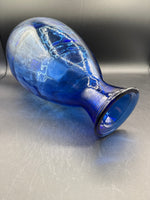 Large Blue Pointed Vase