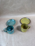 Handmade Espresso Mug And Saucer - Pair