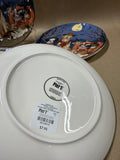 Pier 1 Ironstone Dog And Cat Halloween Salad Plates - Set Of 4 // 2 Sets Available// PRICED INDIVIDUALLY
